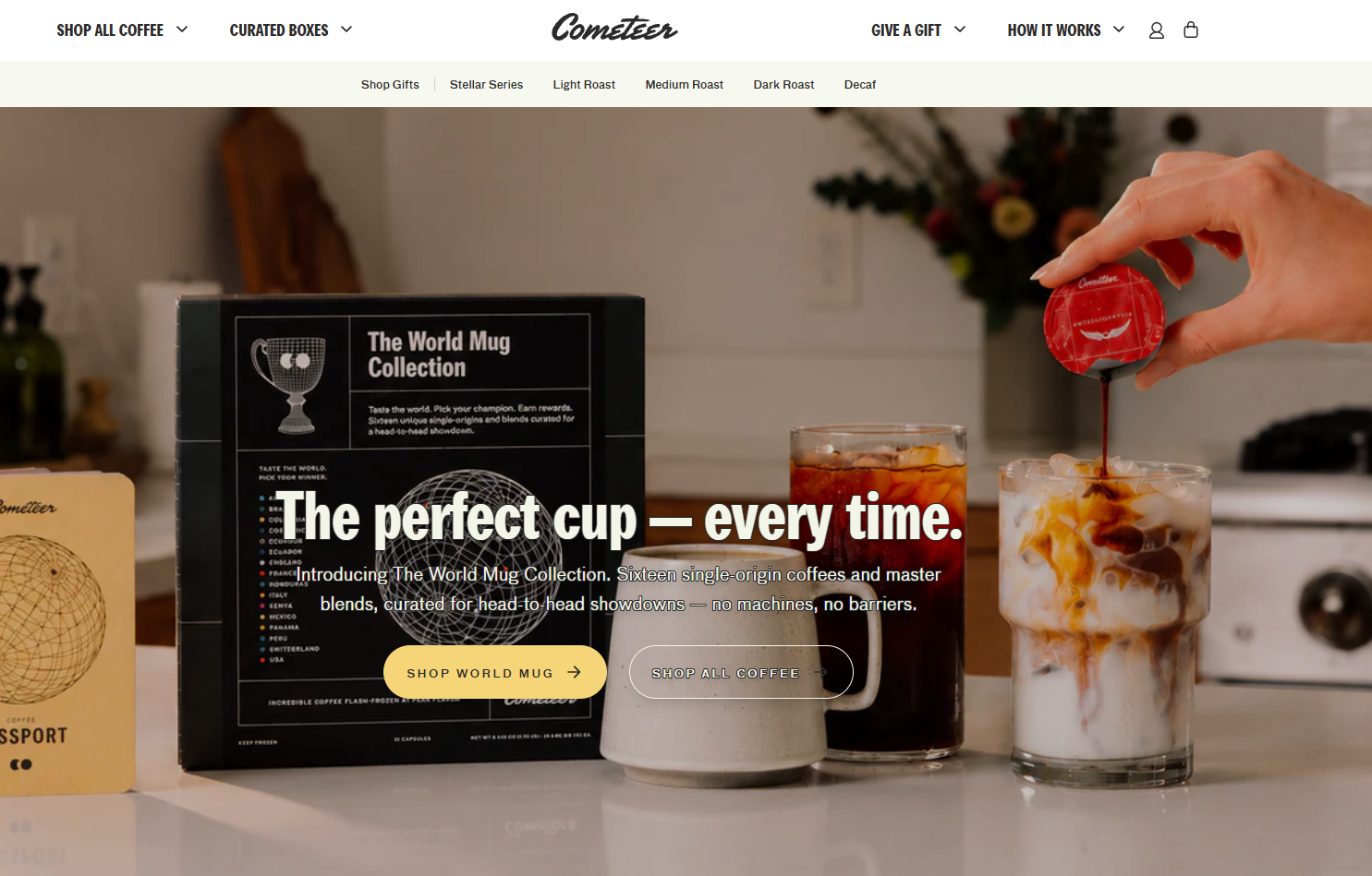 Cometeer Coffee project preview